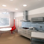 Дизайн интерьера кухни студии
