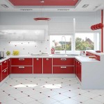 Дизайн кухни красных тонов оттенков