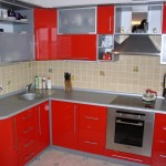 Дизайн кухни красных тонов оттенков