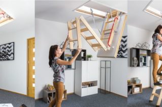 Надійні і практичні сходи для горища